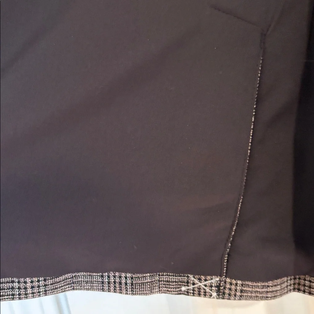 Ann Taylor Brown Plaid One Button Blazer - Picture 8 of 11